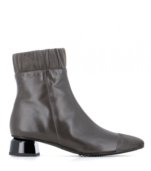 low boots 38389 taupe grey
