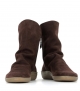 low boots circle 79015 maroon
