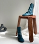 low boots natural 68111 turquoise