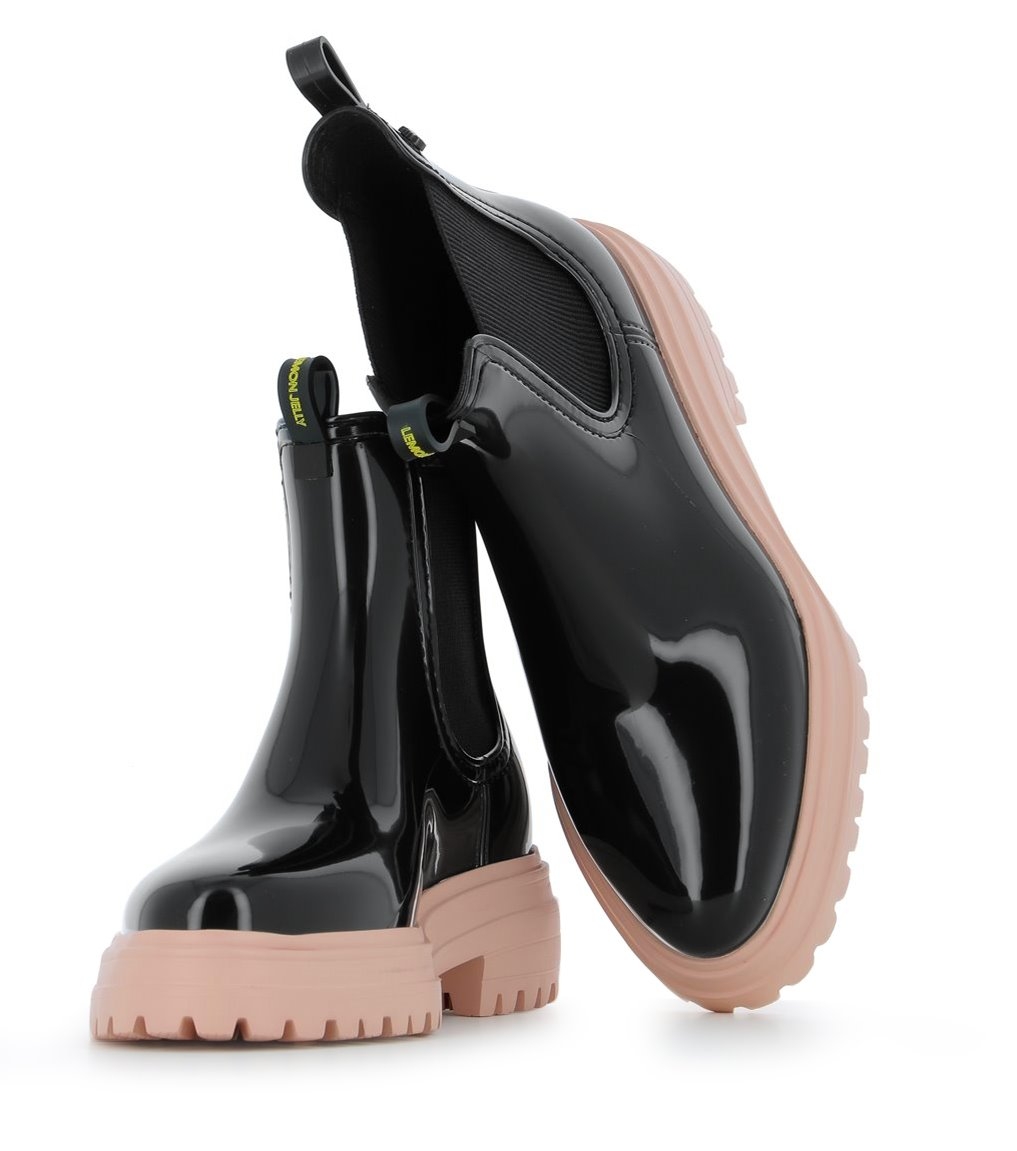 Black jelly boots shop