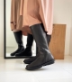 high boots wall f black