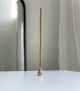 gold brass water drop incense holder