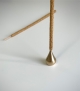 gold brass water drop incense holder