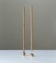 gold brass water drop incense holder