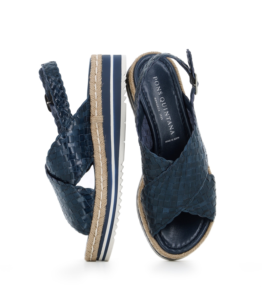 Sandalias Pons Quintana Milan 9093 azulon