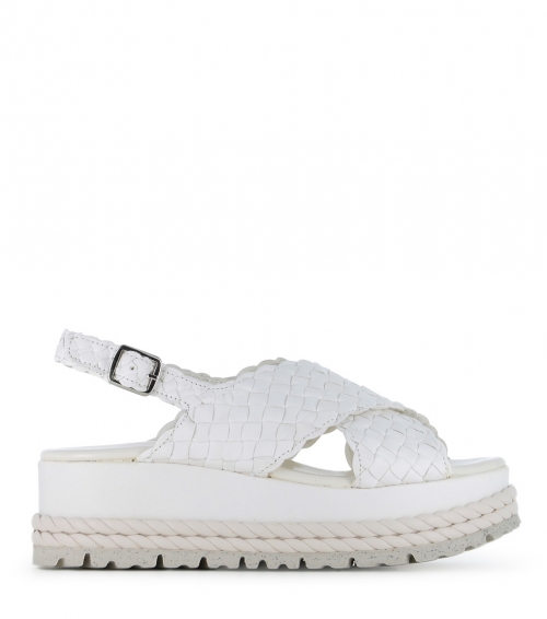 platform sandals nadine 9884 milk