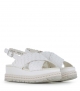 platform sandals nadine 9884 milk