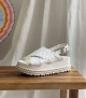 platform sandals nadine 9884 milk