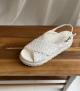 platform sandals nadine 9884 milk