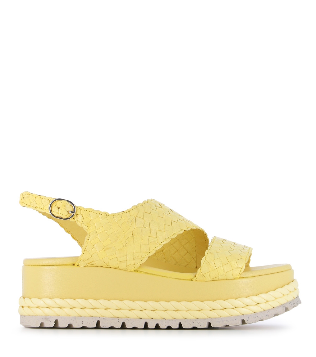 Mustard yellow platform sandals cheap