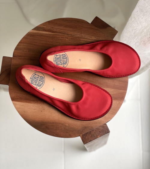 ballerinas natural 68303 red