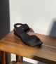 sandales plates aucloe noir