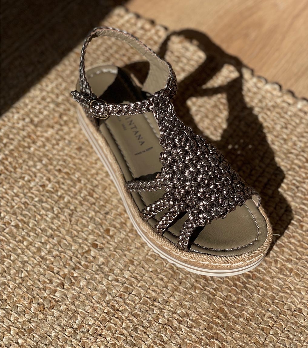 Bronze sandals Pons Quintana Milan 9787 alba