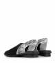 sandales dajac noir floral
