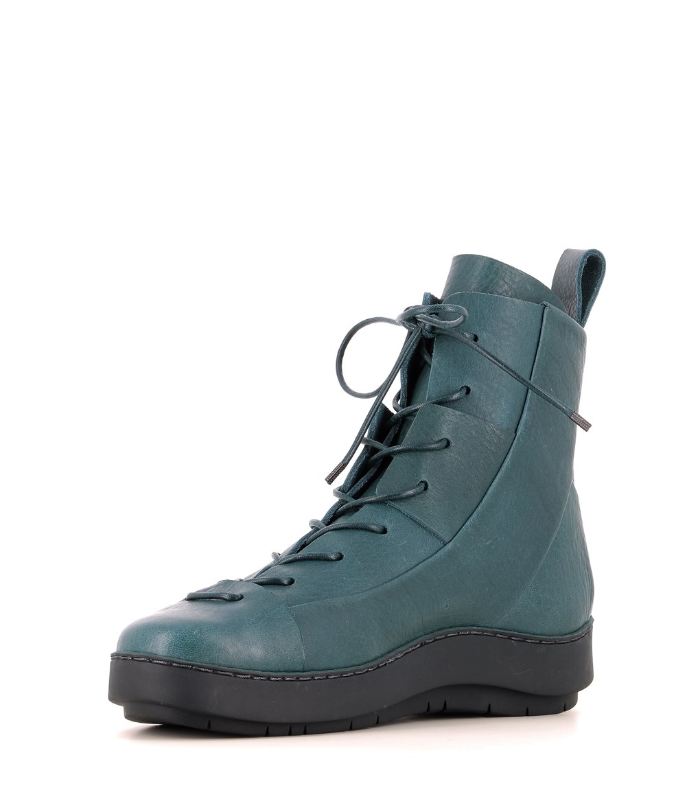 Women lace up boots Trippen Develop f turquoise leather