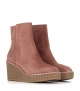 boots compensées claudia 10182 rose terracotta