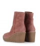 boots compensées claudia 10182 rose terracotta