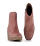 boots compensées claudia 10182 rose terracotta