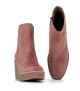 wedge ankle boots claudia 10182 terracotta pink