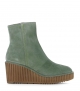 boots compensées claudia 10182 vert cedro