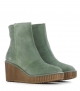 boots compensées claudia 10182 vert cedro