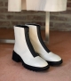 low boots 38458 blanco white