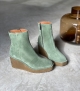 boots compensées claudia 10182 vert cedro