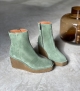 wedge ankle boots claudia 10182 cedro green