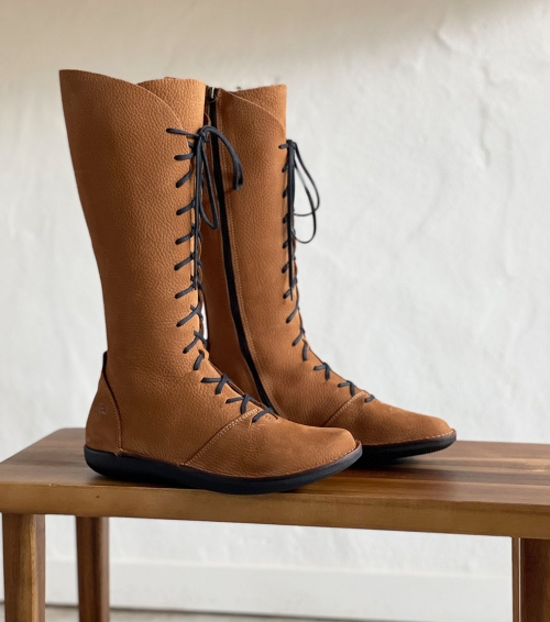 lace-up boots natural 68742...