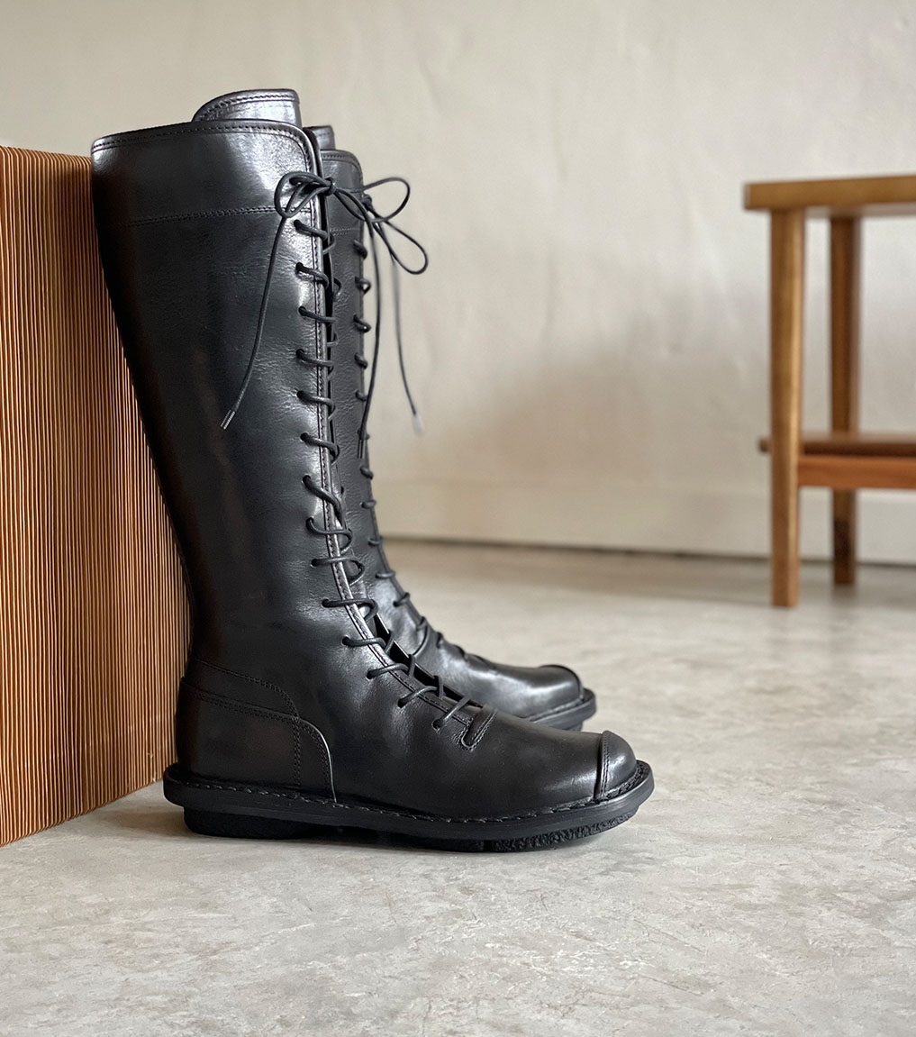 tankevækkende Hændelse betyder Lace-up Boots Trippen Unison f black leather