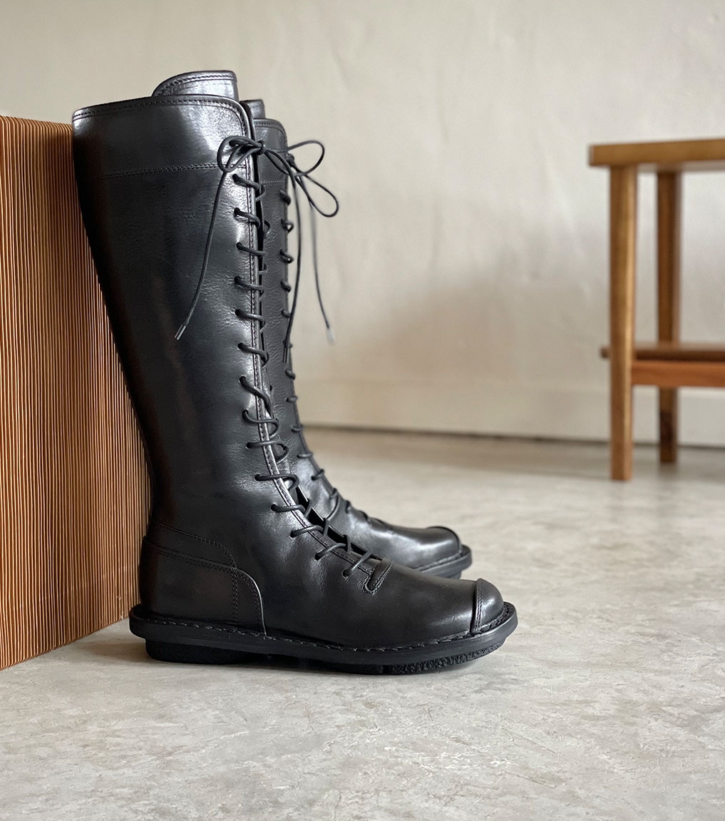 Botas de mujer f negro piel ecológica