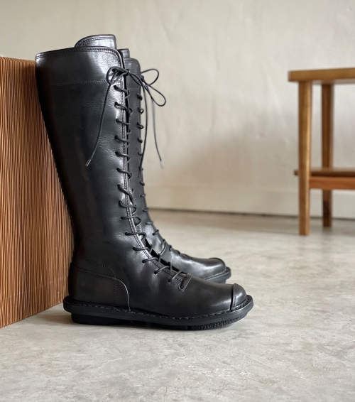 lace-up boots unison f black