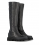 stretch leather boots 18581 nero