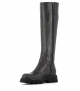bottes cuir stretch nero 18581