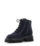 lace-up ankle boots 18254 navy blue