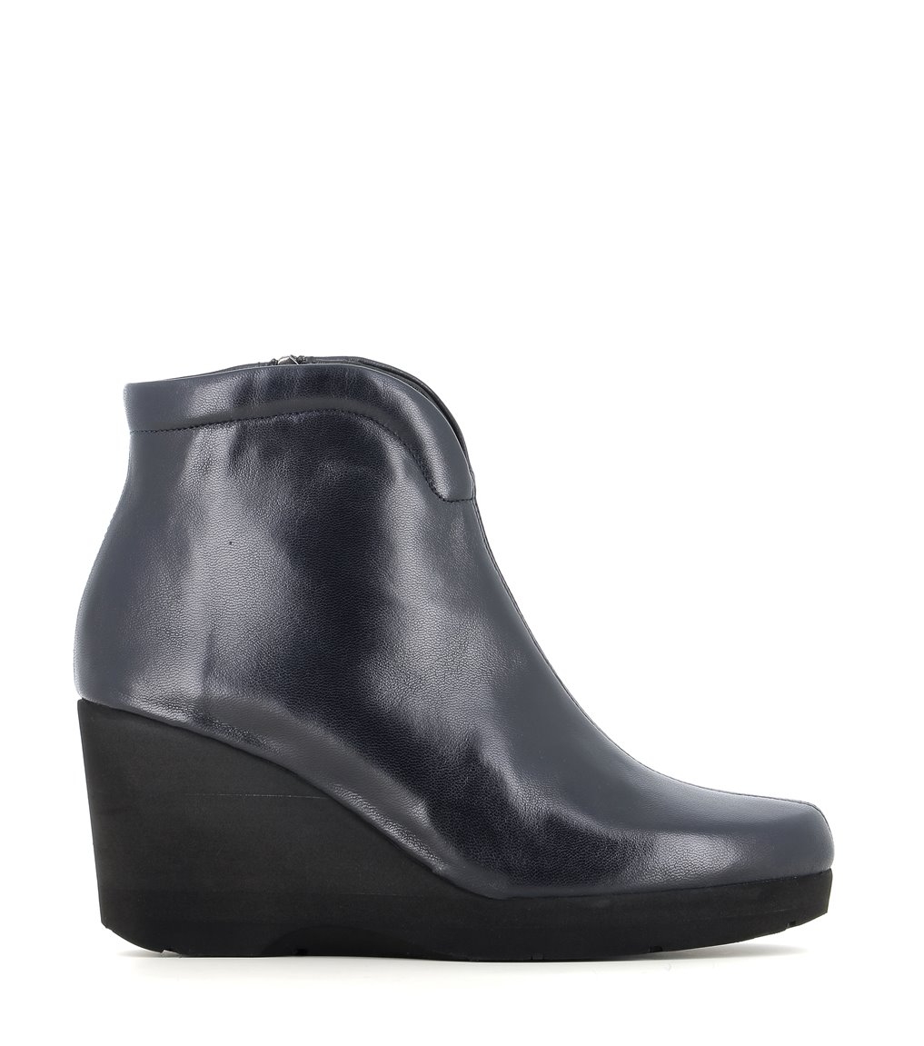 wedge ankle boots trenton navy blue