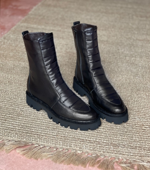 botas 18252 negro acolchado