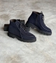 lace-up ankle boots 18254 navy blue