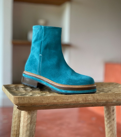 botines andrea 10050 turquesa