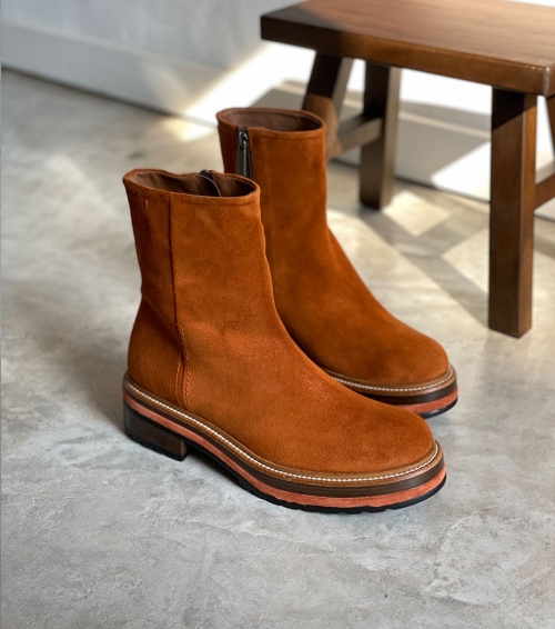 ankle boots andrea 10050 orange