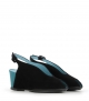 sandales cambria noir turquoise