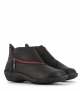 boots fusion 37534 noir zip rouge