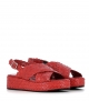 sandalias forli 9806 rojo cereza