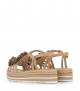 sandales milan 9785 arena fleurs