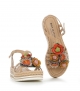 sandalias milan 9785 arena flores