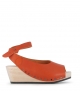 sandalias de madera orinoco f naranja