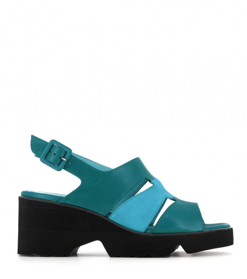 sandales pausania turquoise