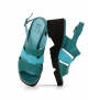 sandales pausania turquoise