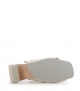 wooden slip-on clogs plant f white