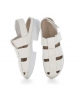 white sandals arcade f